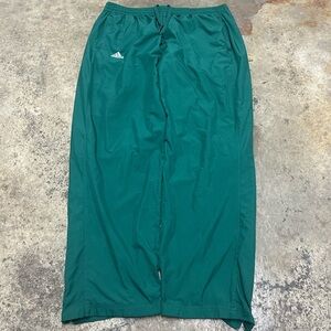 Y2K Adidas Track Pants Men’s Extra Large Green Lightweight Breathable Sports 00s